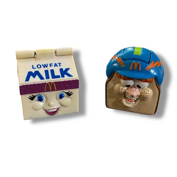 Vintage McDonalds 1993 Changeables Milk & Sandwich Transformers Happy Meal Toys - Picture 3 of 4